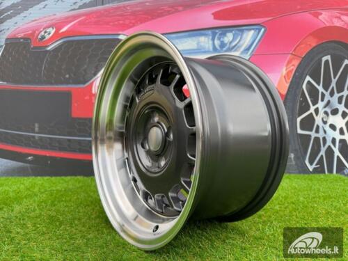 Ratlankis VW Classic Steel Type 2 Style R15X8.25J 4X100 ET20 73.1 Grey with Diamond cut lip