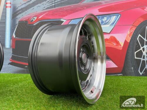 Ratlankis VW Classic Steel Type 2 Style R15X8.25J 4X100 ET20 73.1 Grey with Diamond cut lip