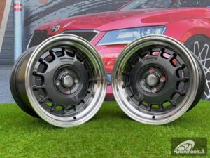 Ratlankis VW Classic Steel Type 2 Style R15X8.25J 4X100 ET20 73.1 Grey with Diamond cut lip