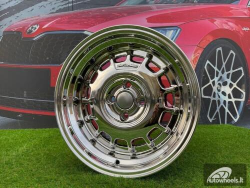Ratlankis VW Classic Steel Type 2 Style R15X8.25J 4X100 ET20 73.1 Chrome