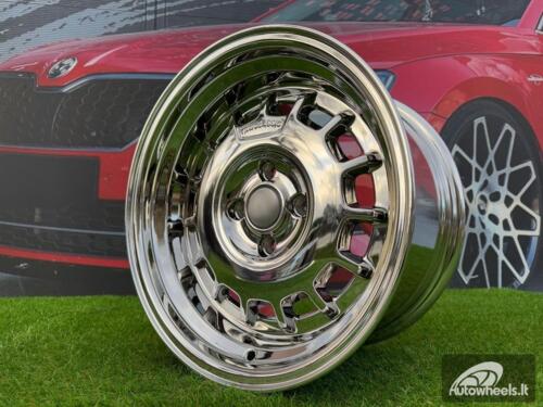 Ratlankis VW Classic Steel Type 2 Style R15X8.25J 4X100 ET20 73.1 Chrome