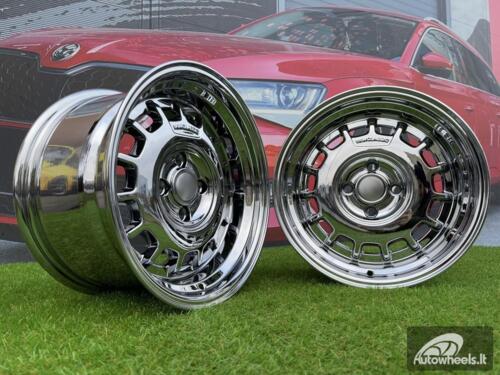 Ratlankis VW Classic Steel Type 2 Style R15X8.25J 4X100 ET20 73.1 Black Chrome