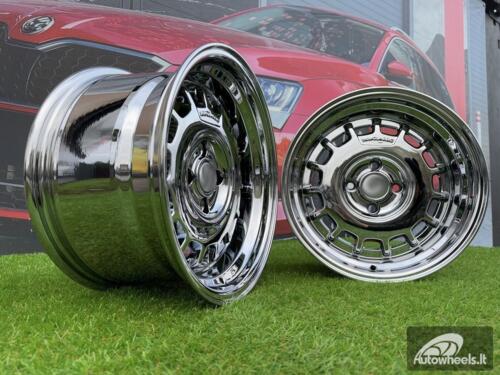 Ratlankis VW Classic Steel Type 2 Style R15X8.25J 4X100 ET20 73.1 Black Chrome