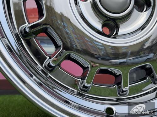 Ratlankis VW Classic Steel Type 2 Style R15X8.25J 4X100 ET20 73.1 Black Chrome