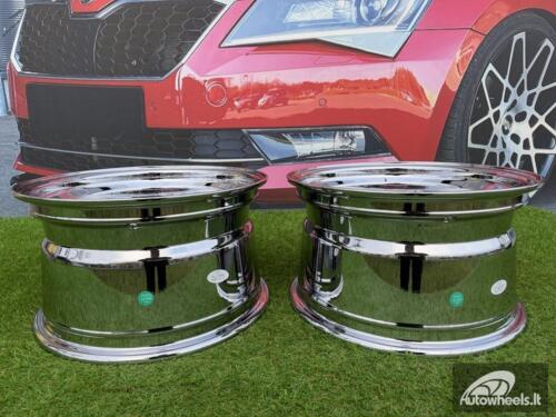Ratlankis VW Classic Steel Type 2 Style R15X8.25J 4X100 ET20 73.1 Black Chrome