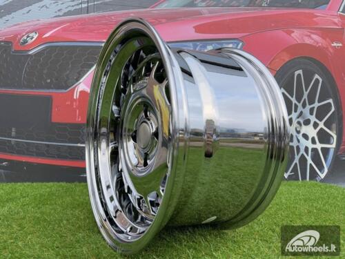 Ratlankis VW Classic Steel Type 2 Style R15X8.25J 4X100 ET20 73.1 Black Chrome