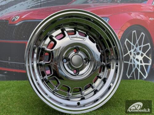 Ratlankis VW Classic Steel Type 2 Style R15X8.25J 4X100 ET20 73.1 Black Chrome