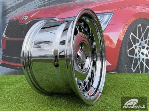 Ratlankis VW Classic Steel Type 2 Style R15X8.25J 4X100 ET20 73.1 Black Chrome