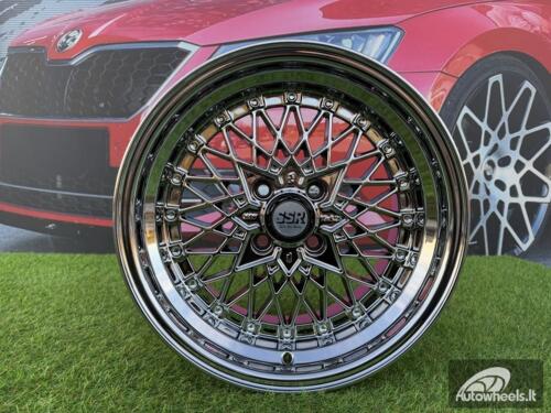 Ratlankis SSR Mesh Formula Style R15X8.25J 4X100 ET20 73.1 Chrome with Gold Rivets