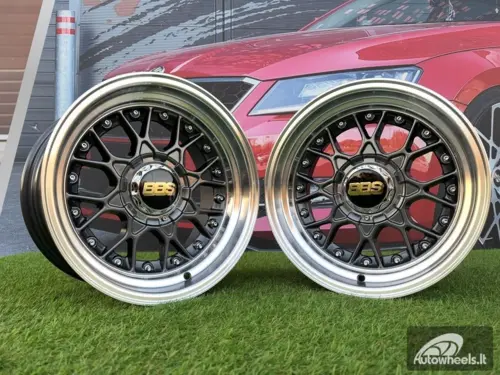 Ratlankis BBS RS Style R15X8J 4X100/4X114.3 ET0 73.1 Grey with Diamond cut lip