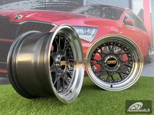 Ratlankis BBS RS Style R15X8J 4X100/4X114.3 ET0 73.1 Grey with Diamond cut lip