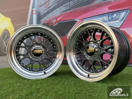 Ratlankis BBS RS Style R15X8J 4X100/4X114.3 ET0 73.1 Grey with Diamond cut lip