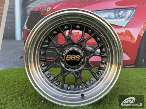 Ratlankis BBS RS Style R15X8J 4X100/4X114.3 ET0 73.1 Grey with Diamond cut lip