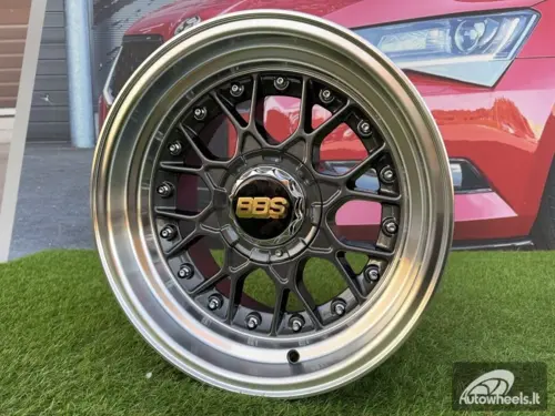 Ratlankis BBS RS Style R15X8J 4X100/4X114.3 ET0 73.1 Grey with Diamond cut lip