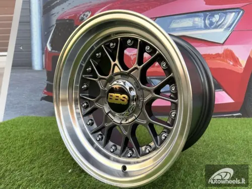 Ratlankis BBS RS Style R15X8J 4X100/4X114.3 ET0 73.1 Grey with Diamond cut lip