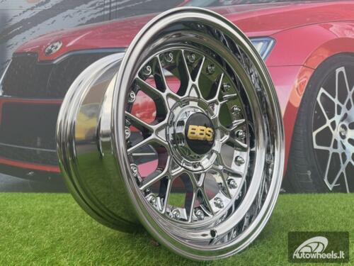 Ratlankis BBS RS Style R15X8J 4X100/4X114.3 ET0 73.1 Chrome with Gold rivets