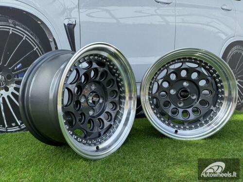  Ratlankis HVN Rotiform Style  R15X8J 4X100 ET10 73.1 Grey with Diamond cut lip