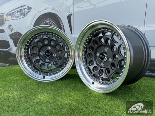  Ratlankis HVN Rotiform Style  R15X8J 4X100 ET10 73.1 Grey with Diamond cut lip