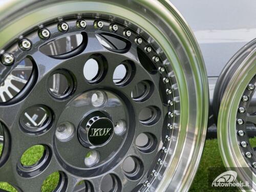  Ratlankis HVN Rotiform Style  R15X8J 4X100 ET10 73.1 Grey with Diamond cut lip