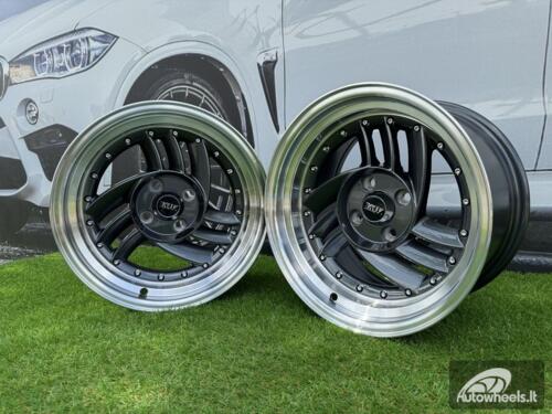  Ratlankis HIRO V1-R Style R15X8.5J 4X100 ET10 73.1 Grey with Diamond cut lip and silver rivets