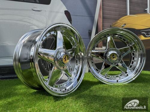Ratlankis Ferrari Azev Type A Style R17X10J 5X112/5X120 ET15 72.6 Chrome