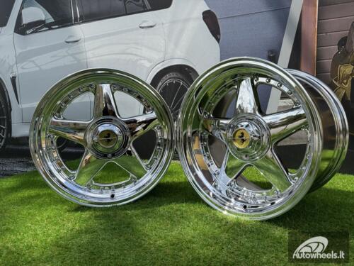 Ratlankis Ferrari Azev Type A Style R17X10J 5X112/5X120 ET15 72.6 Chrome