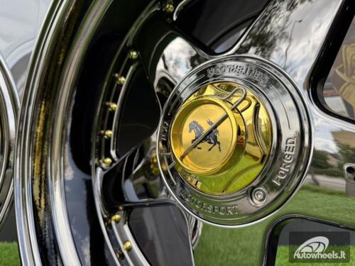Ratlankis Ferrari Azev Type A Style R17X8.5J 5X112/5X120 ET25 72.6 Black chrome with gold rivets