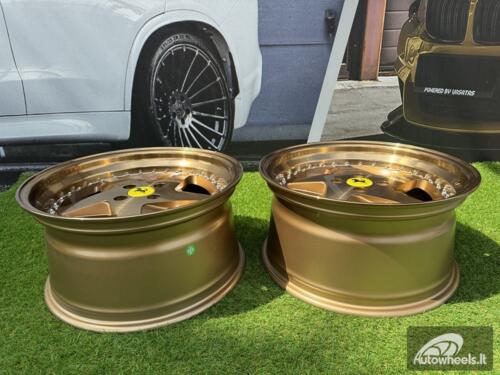 Ratlankis Ferrari 348 Style R17X8.5J 4X100 ET30 73.1 Bronze with silver rivets