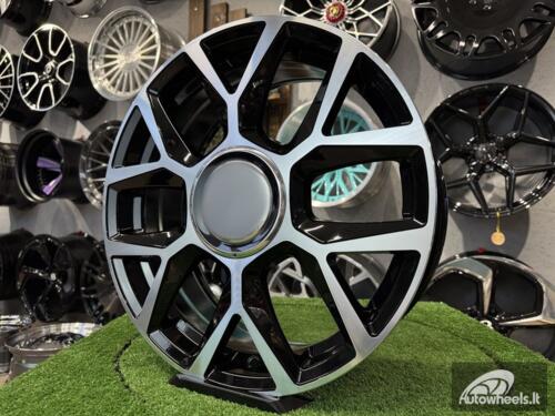 Ratlankis VW UP GTI Style R17X6.5J 4X100 ET40 57.1 Black with Diamond cut  for VW UP, Polo, Lupo