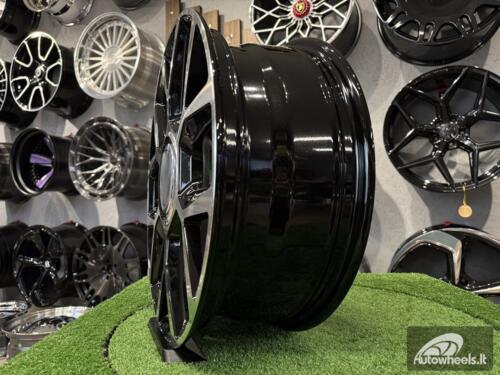 Ratlankis VW UP GTI Style R17X6.5J 4X100 ET40 57.1 Black with Diamond cut  for VW UP, Polo, Lupo