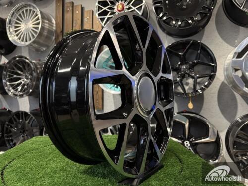Ratlankis VW UP GTI Style R17X6.5J 4X100 ET40 57.1 Black with Diamond cut  for VW UP, Polo, Lupo