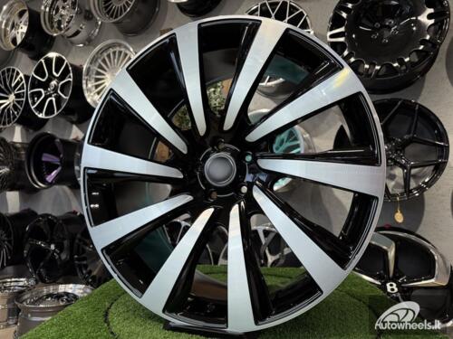 Ratlankis Land Rover 10 Spoke Style R23X10J 5X120 ET40 72.6 Black with Diamond cut for Land Rover