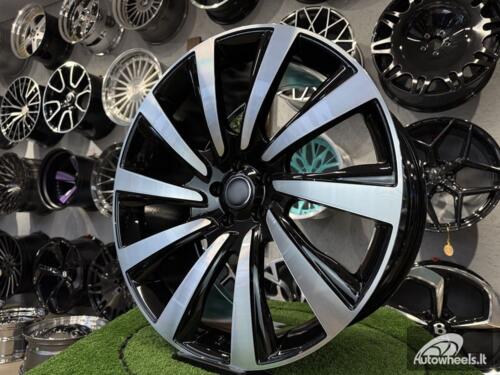 Ratlankis Land Rover 10 Spoke Style R23X10J 5X120 ET40 72.6 Black with Diamond cut for Land Rover