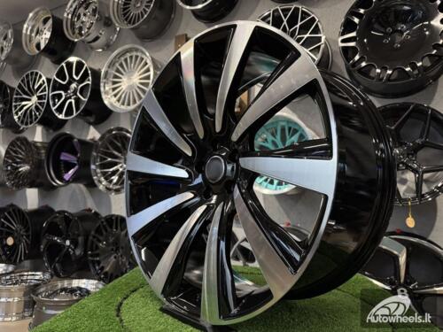 Ratlankis Land Rover 10 Spoke Style R23X10J 5X120 ET40 72.6 Black with Diamond cut for Land Rover