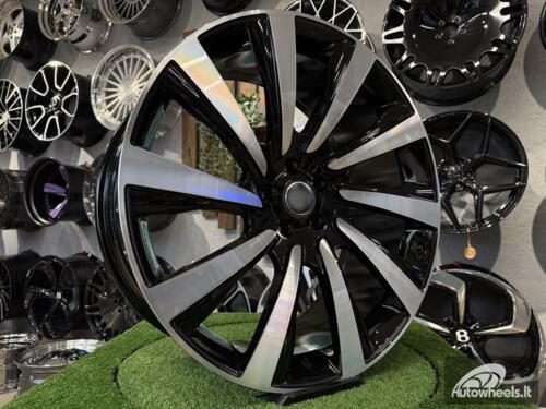 Ratlankis Land Rover 10 Spoke Style R23X10J 5X120 ET40 72.6 Black with Diamond cut for Land Rover