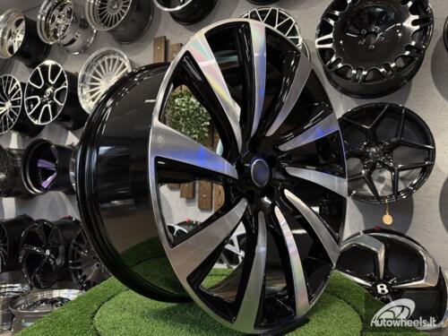 Ratlankis Land Rover 10 Spoke Style R23X10J 5X120 ET40 72.6 Black with Diamond cut for Land Rover