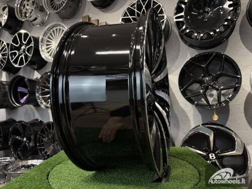 Ratlankis Land Rover 10 Spoke Style R23X10J 5X120 ET40 72.6 Black with Diamond cut for Land Rover