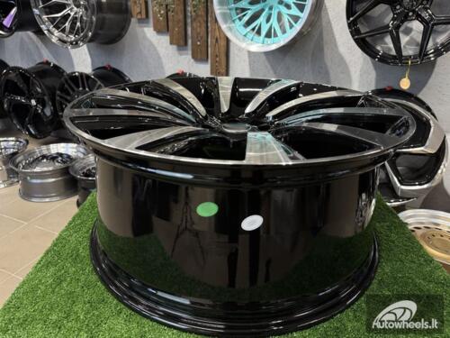 Ratlankis Land Rover 10 Spoke Style R23X10J 5X120 ET40 72.6 Black with Diamond cut for Land Rover