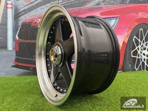 Ratlankis Ferrari Azev Type A Style R17X8.5J 4X100/5X100 ET25 73.1 Black