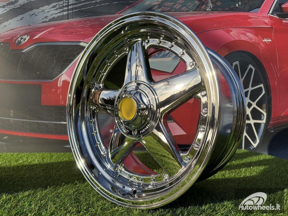 Ratlankis Ferrari Azev Type A Style R17X8.5J 4X100/5x100 ET25 73.1 Chrome