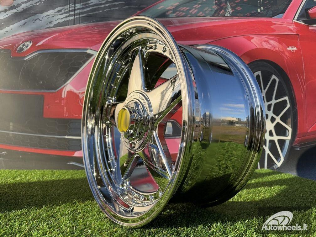 Ratlankis Ferrari Azev Type A Style R17X8.5J 4X100/5x100 ET25 73.1 Chrome
