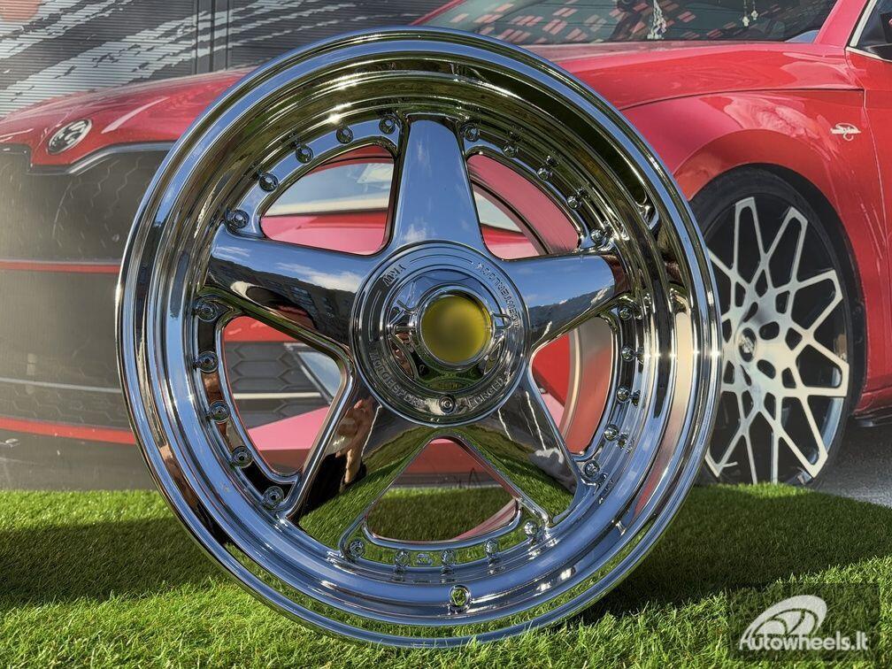 Ratlankis Ferrari Azev Type A Style R17X8.5J 4X100/5x100 ET25 73.1 Chrome