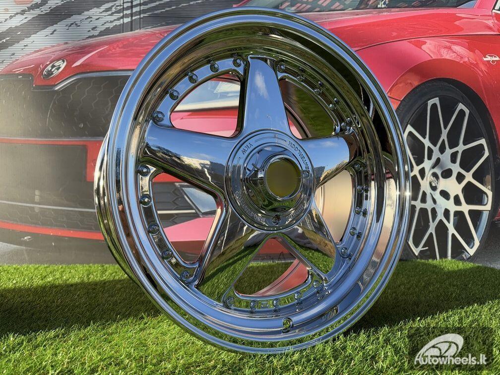 Ratlankis Ferrari Azev Type A Style R17X8.5J 4X100/5x100 ET25 73.1 Chrome
