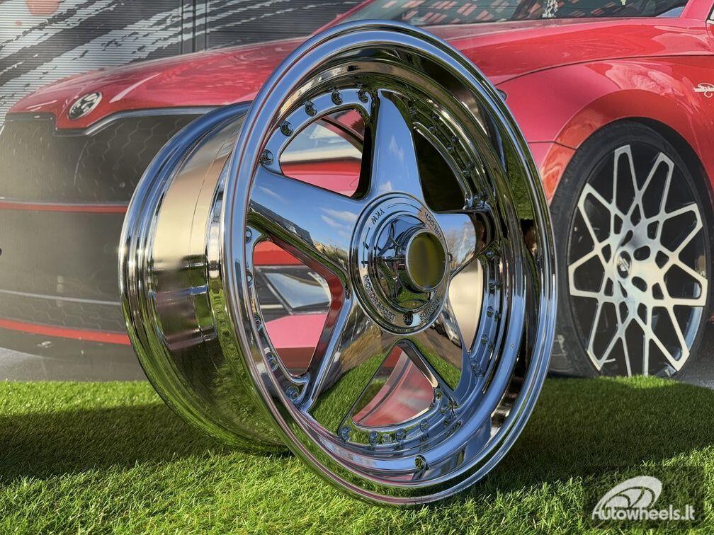 Ratlankis Ferrari Azev Type A Style R17X8.5J 4X100/5x100 ET25 73.1 Chrome