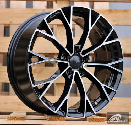 Ratlankis R17x7.5  5X112  ET  51  57.1  3S1279  Black Polished (MB)  For VW  (R+P)  (HYBRID FORGED New Model)