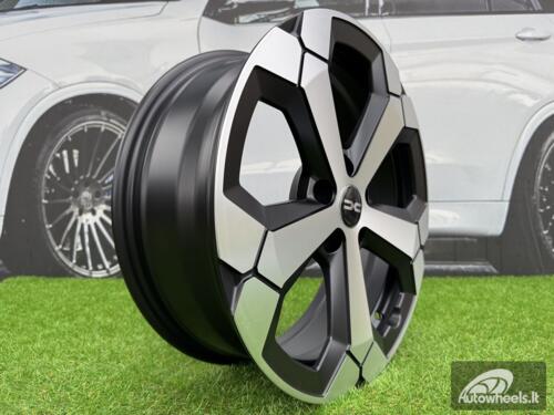 Ratlankis R17x6.5  5X114.3  ET  32  66.1  Y1274  Black Polished Half Matt (MBHM)  For DACIA  (K2+L4+Z7)  (NEW Model)