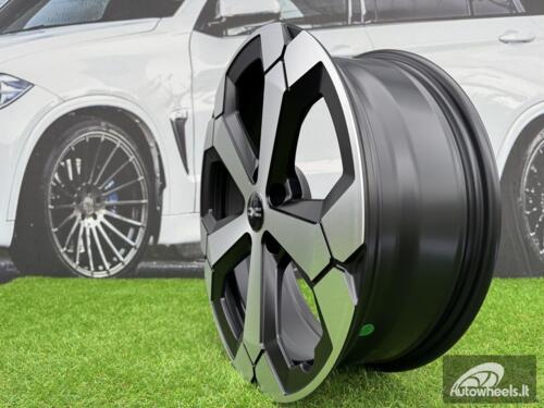 Ratlankis R17x6.5  5X114.3  ET  32  66.1  Y1274  Black Polished Half Matt (MBHM)  For DACIA  (P)  (NEW Model)