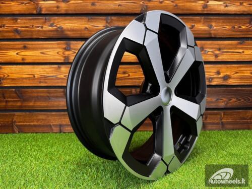 Ratlankis R17x6.5  5X114.3  ET  32  66.1  Y1274  Black Polished Half Matt (MBHM)  For DACIA  (P)  (NEW Model)