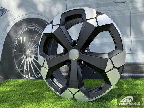 Ratlankis R17x6.5  5X114.3  ET  45  66.1  Y1274  Black Partial Polished Half Matt (BPHM)  For DACIA  (K2+L4+P2)  ()