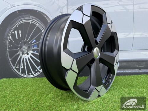 Ratlankis R17x6.5  5X114.3  ET  45  66.1  Y1274  Black Partial Polished Half Matt (BPHM)  For DACIA  (K2+L4+P2)  ()